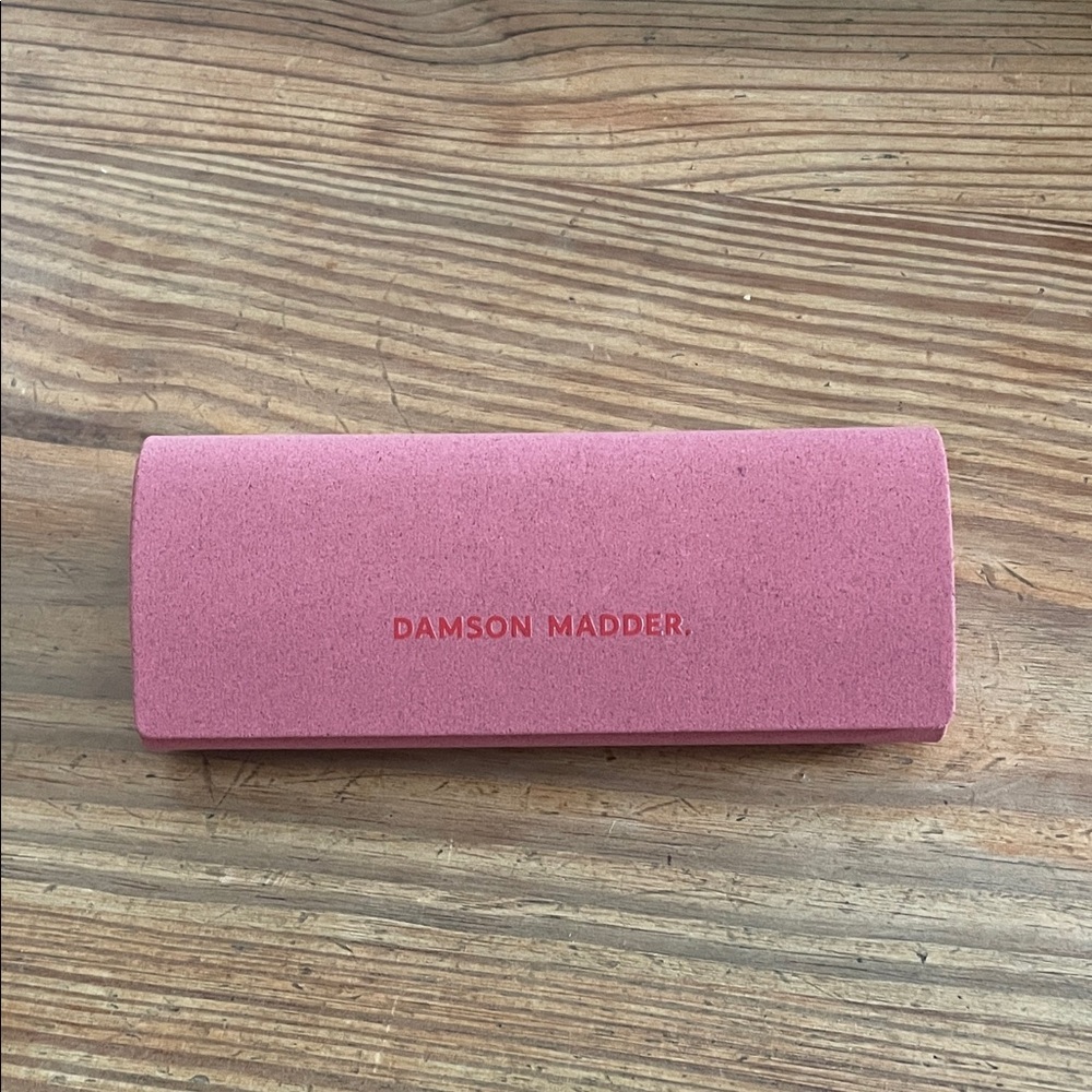 ** SOLD ** NWT Damson Madder Pink Slim Oval Sunglasses - Picture 2 of 7